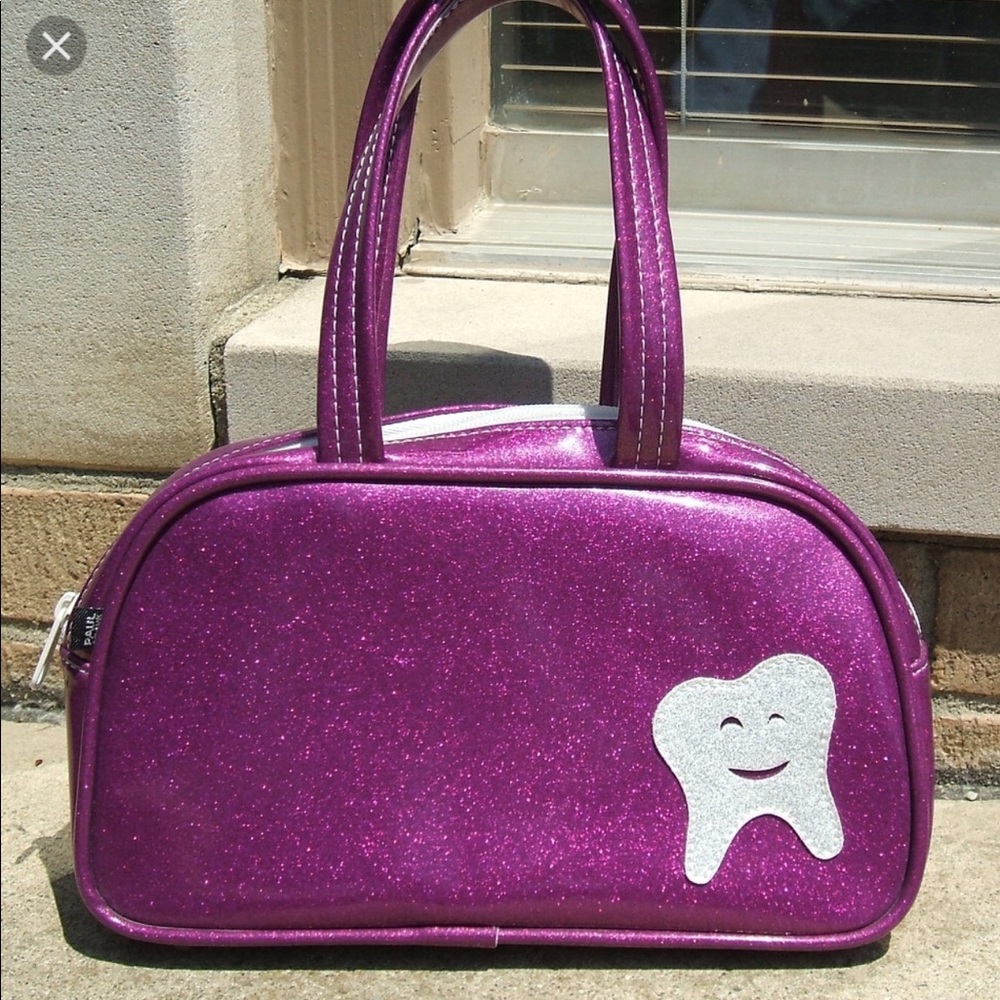 iso PAUL FRANK COZY MOLAR VINYL GLITTER BAG!!!